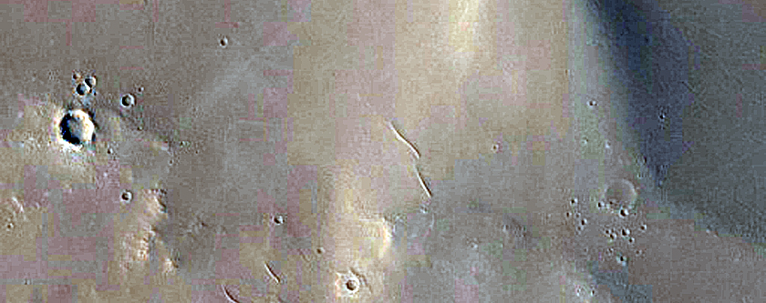 Fresh Impact Exposing Blocks in Arabia Terra