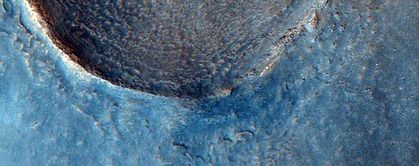 Crater Rim and Ejecta