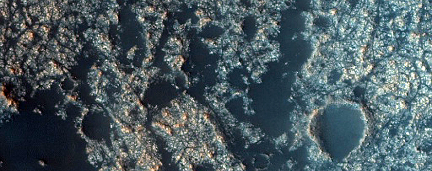 Monitor Dunes in Crater Northeast of Syrtis Major