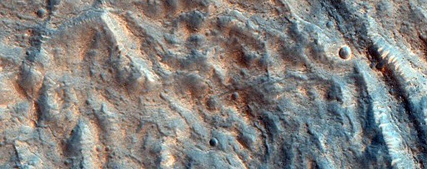 Crater Ejecta in Northern Arabia Terra