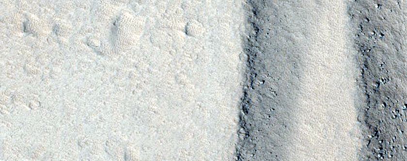 Olympus Mons Ring Fractures on Caldera Floor