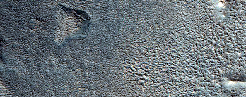 Dipping Layers against Mound in Deuteronilus Mensae