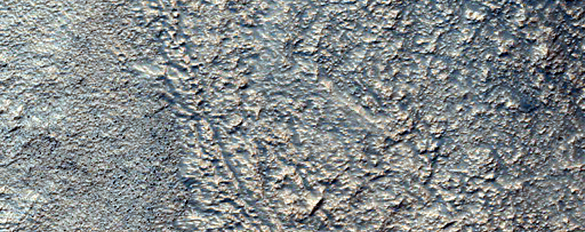 Monitor Mid-Latitude Apron and Tongue Materials in Reull Vallis
