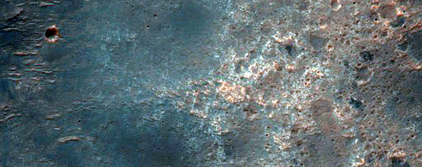 Channels near Huygens Crater