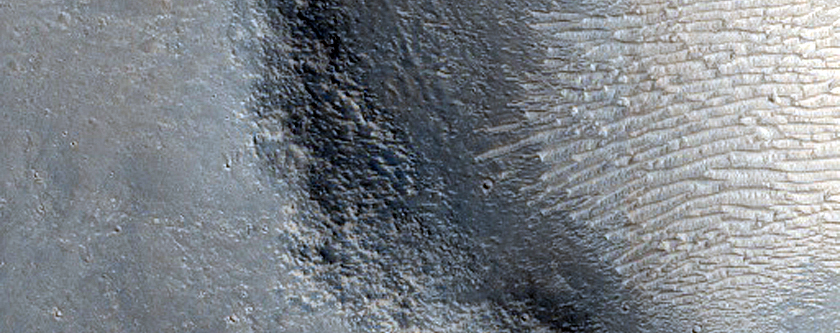 Feature in Elysium Planitia