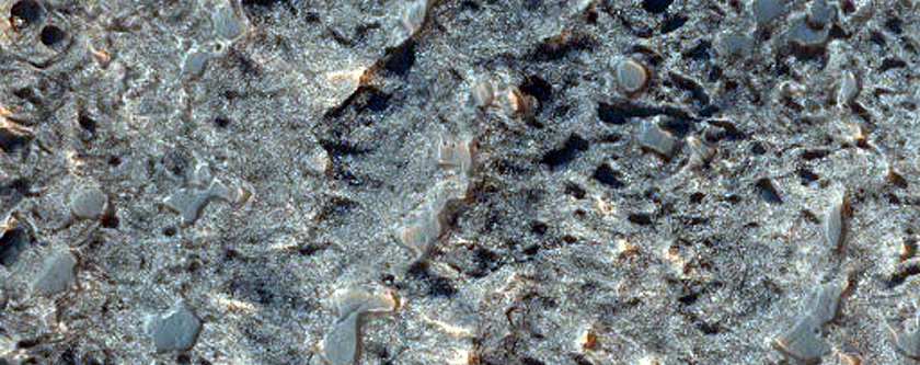 Layered Rock in Crommelin Crater