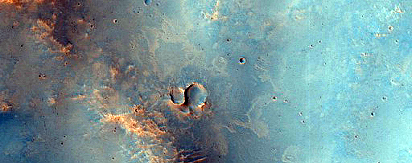 Crater Rim South of Knobel Crater