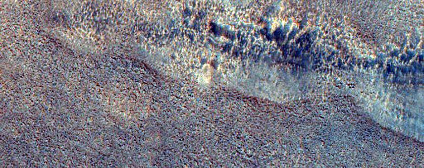 Ridges in Deuteronilus Mensae