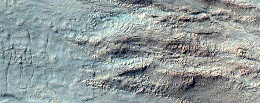 Slope Features in Palikir Crater
