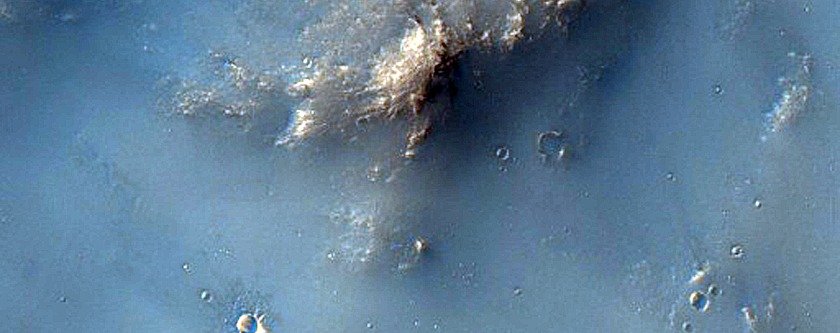 Small Crater on Larger Crater Rim
