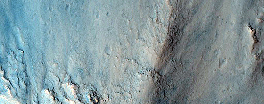 Layered Deposits on South Wall of West Candor Chasma