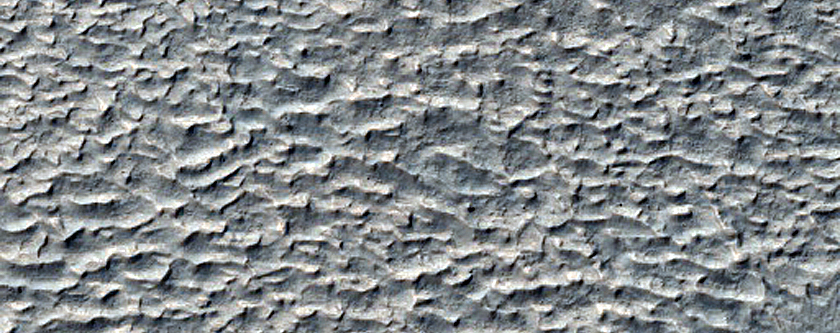 South Mid-Latitude Crater and Slopes