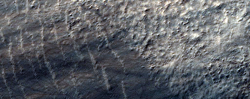 Landforms in Southeast Hellas Planitia