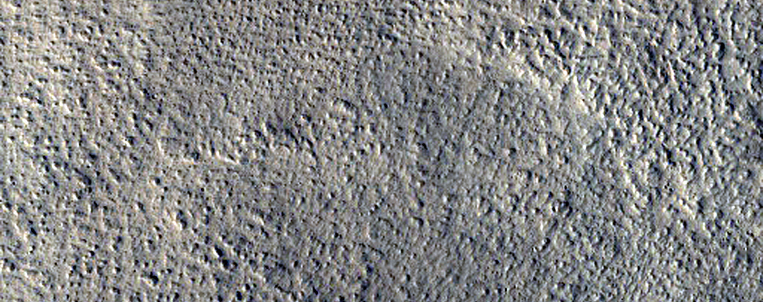 Fresh Impact Crater in Amazonis Planitia