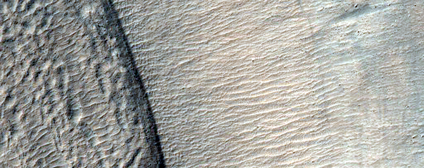 Monitor Slopes of Crater within Arrhenius Crater