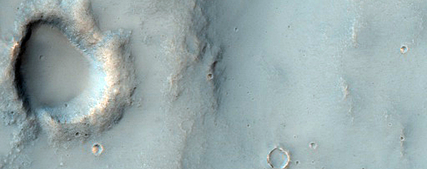 Channels in Flaugergues Crater