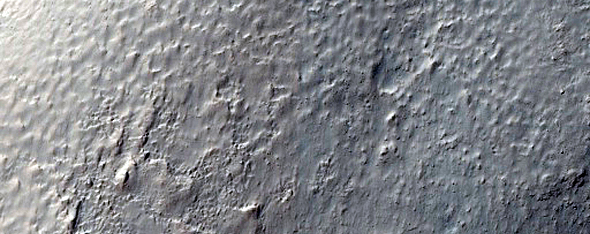 Central Peak of Large Crater