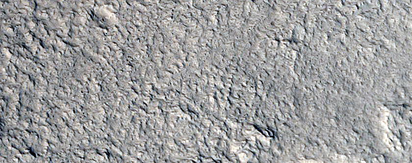 Junction of Two Fretted Terrain Valleys in Northern Arabia Region