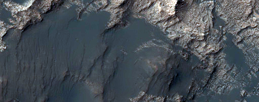 Hydrated Sulfate-Rich Terrain on Western Columbus Crater Wall