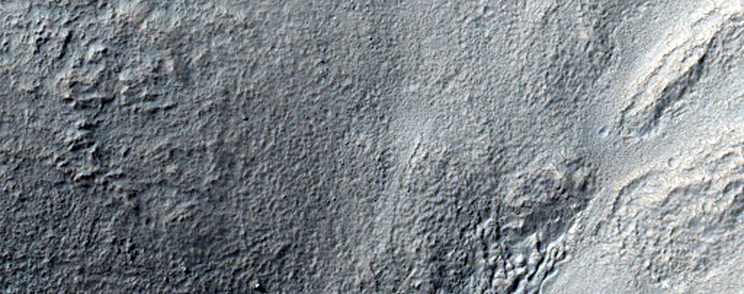 Mass Wasting Feature near Reull Vallis