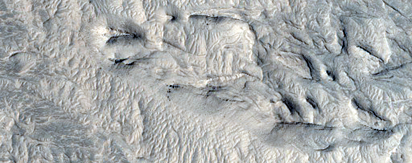 Ridged Flow-Like Feature in Aeolis Mensae