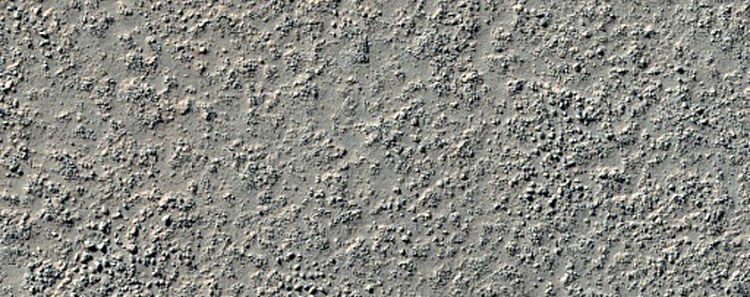 Knob in Crater Interior West of Hellas Region