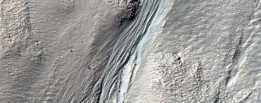 Southern Crater Wall Gullies