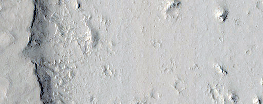 Landforms Northwest of Nicholson Crater