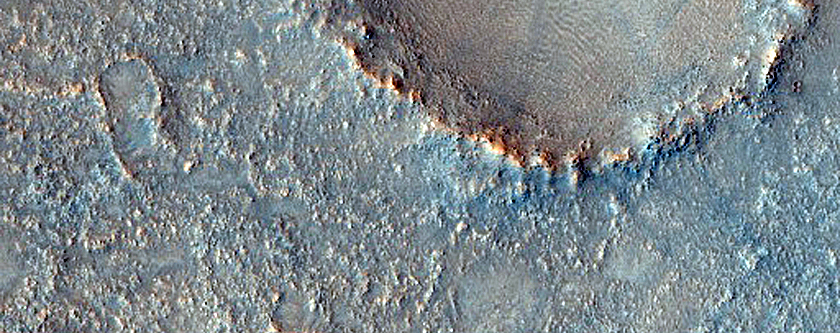 Boundary of Syrtis Major Planum and Arabia Terra