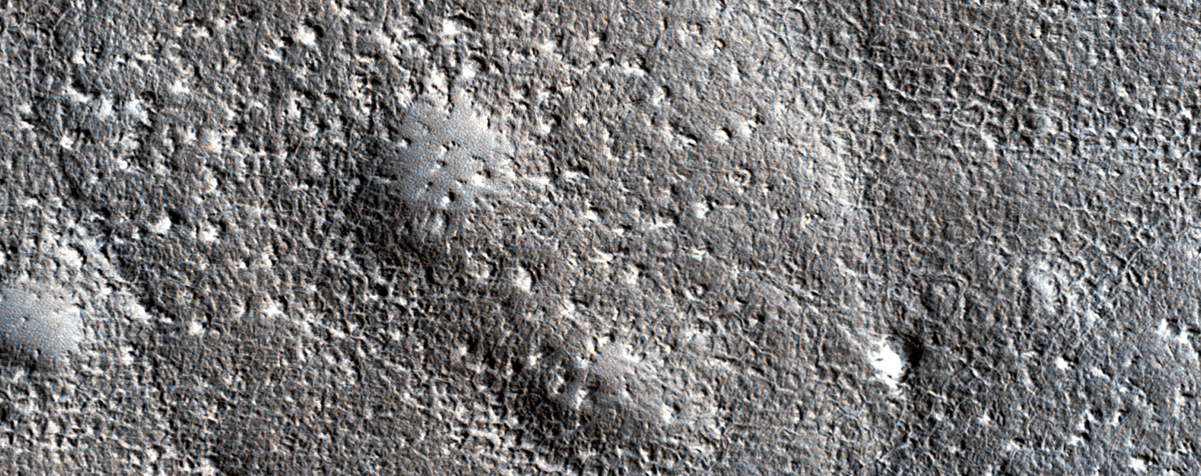 Bumpy, Expanded Craters