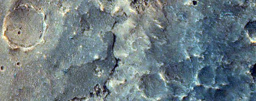Fan and Ridges in Southern Gale Crater