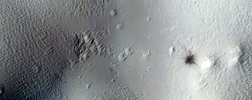 Candidate Recent Impact Site