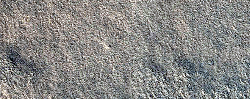 Crater in Amazonis Planitia