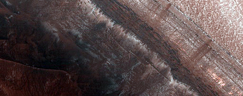 North Polar Layered Deposits Avalanche Scarp