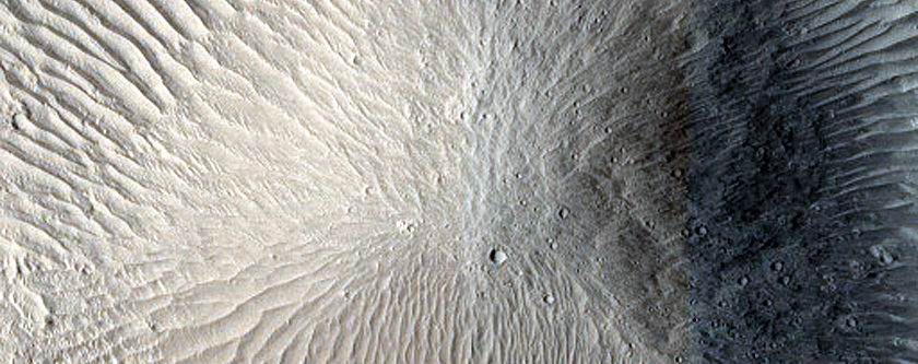 Lava Embaying Hills in Elysium Planitia