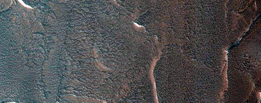 North Polar Layered Deposits Avalanche Scarp