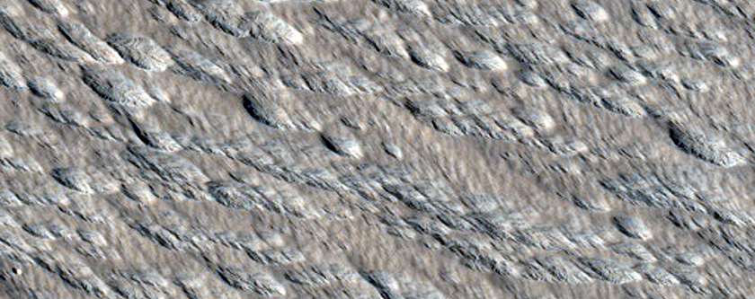 Terrain between Olympus Mons and Daedalia Planum