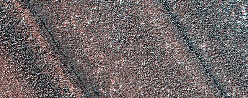 Pits on Mound of North Polar Layered Deposits