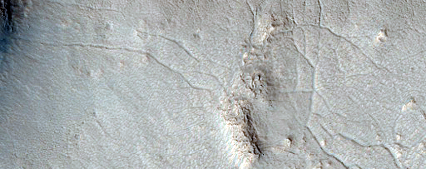 Dipping Layers in Craters in Ismeniae Fossae