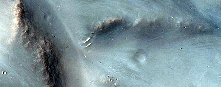 Channels near Bakhuysen Crater