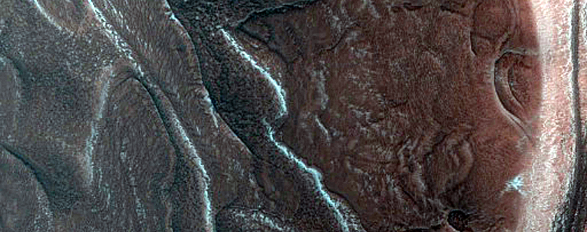 Active North Polar Layered Deposits Scarp Avalanche Monitoring