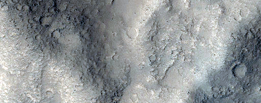 Fresh Crater near Hephaestus Fossae