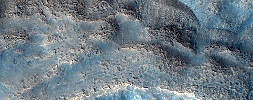 Comparison of Neighbor Craters in MOC Image M1100274