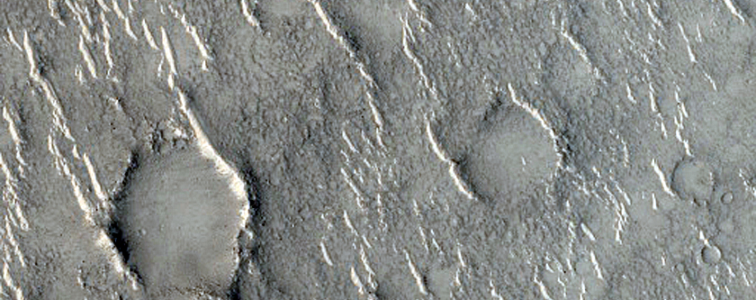 Lobate Structure in Isidis Planitia