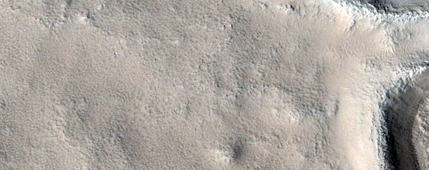 Crater Fill in Utopia Planitia