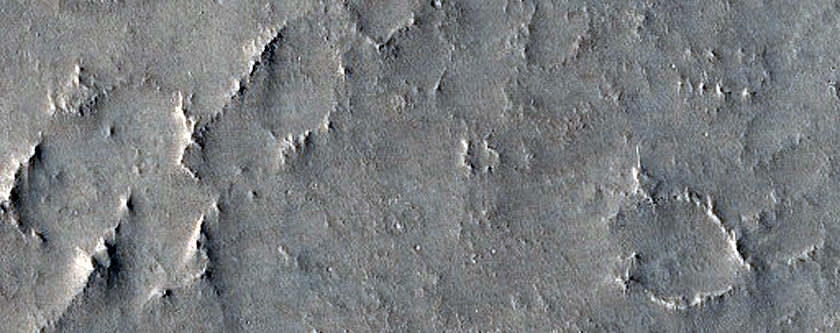 Trough in Isidis Planitia
