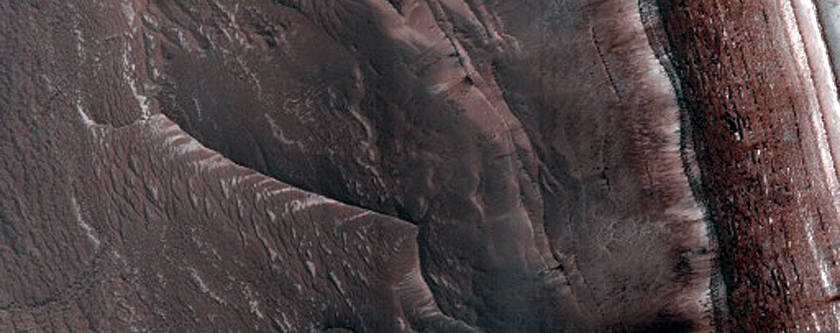 North Polar Layered Deposits Avalanche Scarp Site