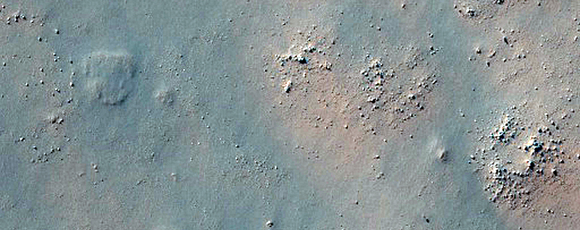 Landforms Southeast of Brashear Crater