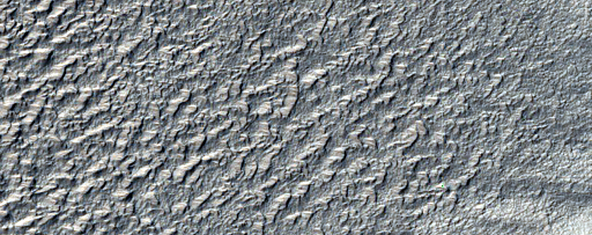 Ridge on Crater Floor in Terra Cimmeria