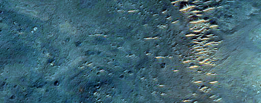 Aeolian Streaks Originating from Impact Crater in Oxia Palus Region